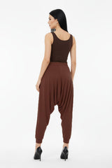 Pantalon Sandy Grande Taille — Cognac