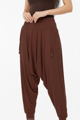 Pantalon Sandy Grande Taille — Cognac