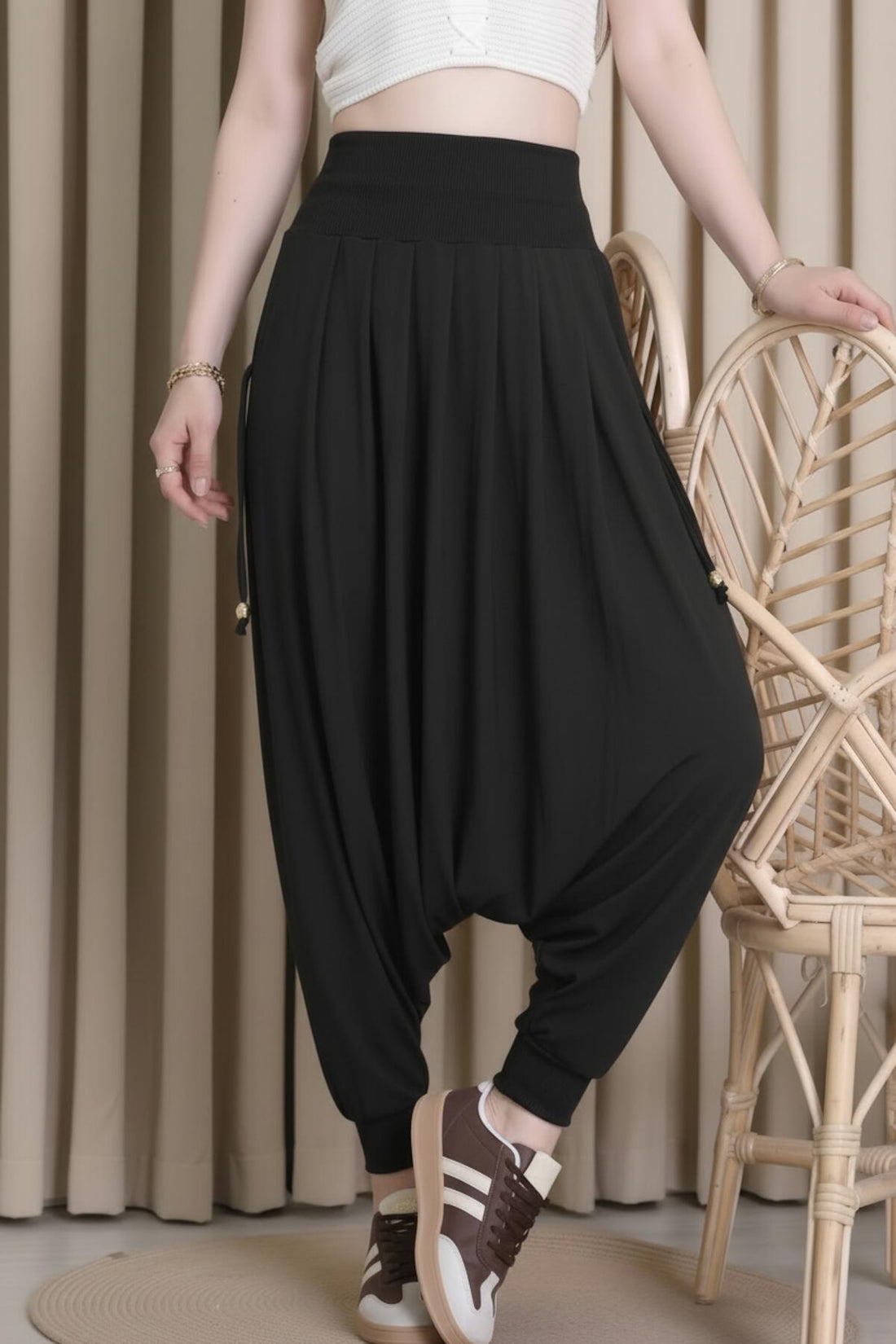 Pantalon Sandy Grande Taille — Noir