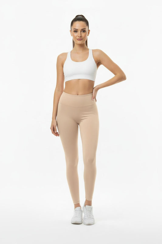Push - Up - Leggings, Hoher Bund — Stein