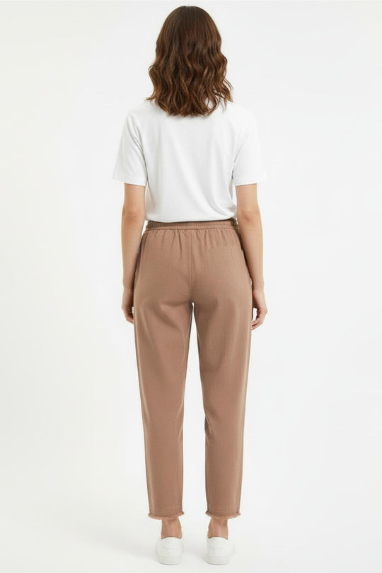Broek Met Franjes Aan De Zoom – Bruin