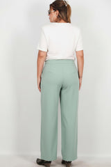 Pantalon Large Grande Taille — Menthe
