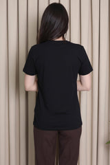 T‑Shirt Motif Sac Orné De Strass — Noir