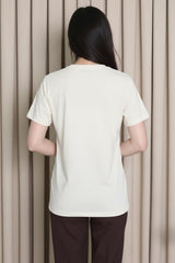T‑Shirt Blanc Avec Motif Sac Orné De Pierres