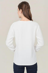 Tunique Kimono Croisée En Mousseline — Blanche