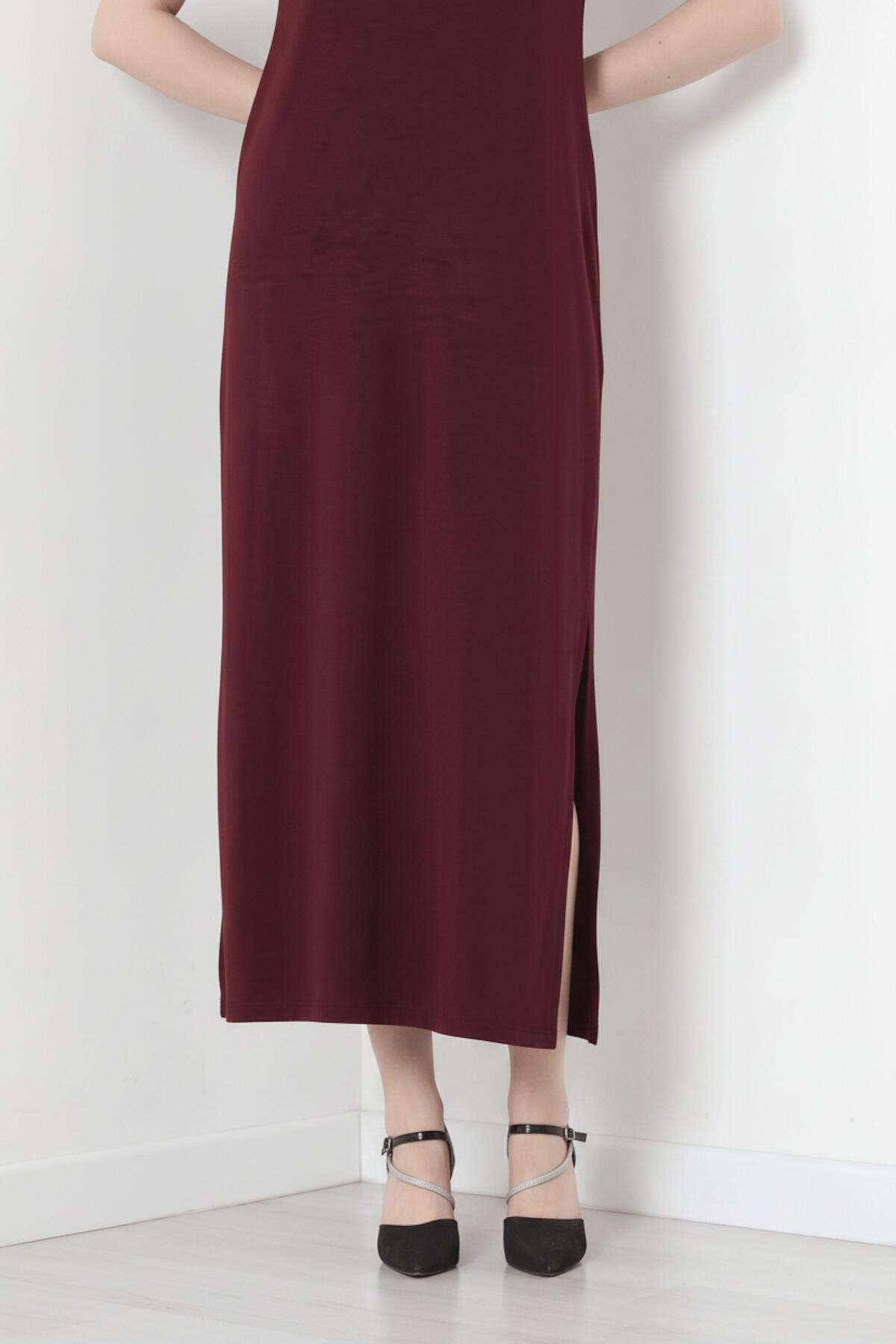 Pruim Maxi - Jurk Met Kraag En Split