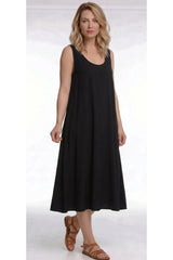 Robe Imprimée À Bretelles Croisées — Noir