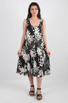 Printed Cross - Back Dress — Ecru