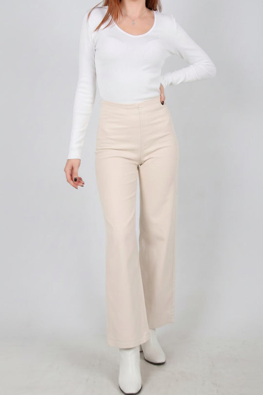 Palazzo - Jeans Met Elastische Taille — Denim