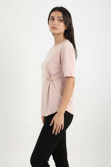 Blouse Avec Détail Accessoire — Rose