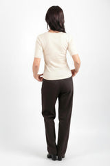 Blouse Avec Détail Accessoire — Écru