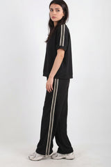 Ensemble Demi‑Zip Avec Bande Latérale — Anthracite
