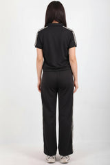 Ensemble Demi‑Zip Avec Bande Latérale — Anthracite