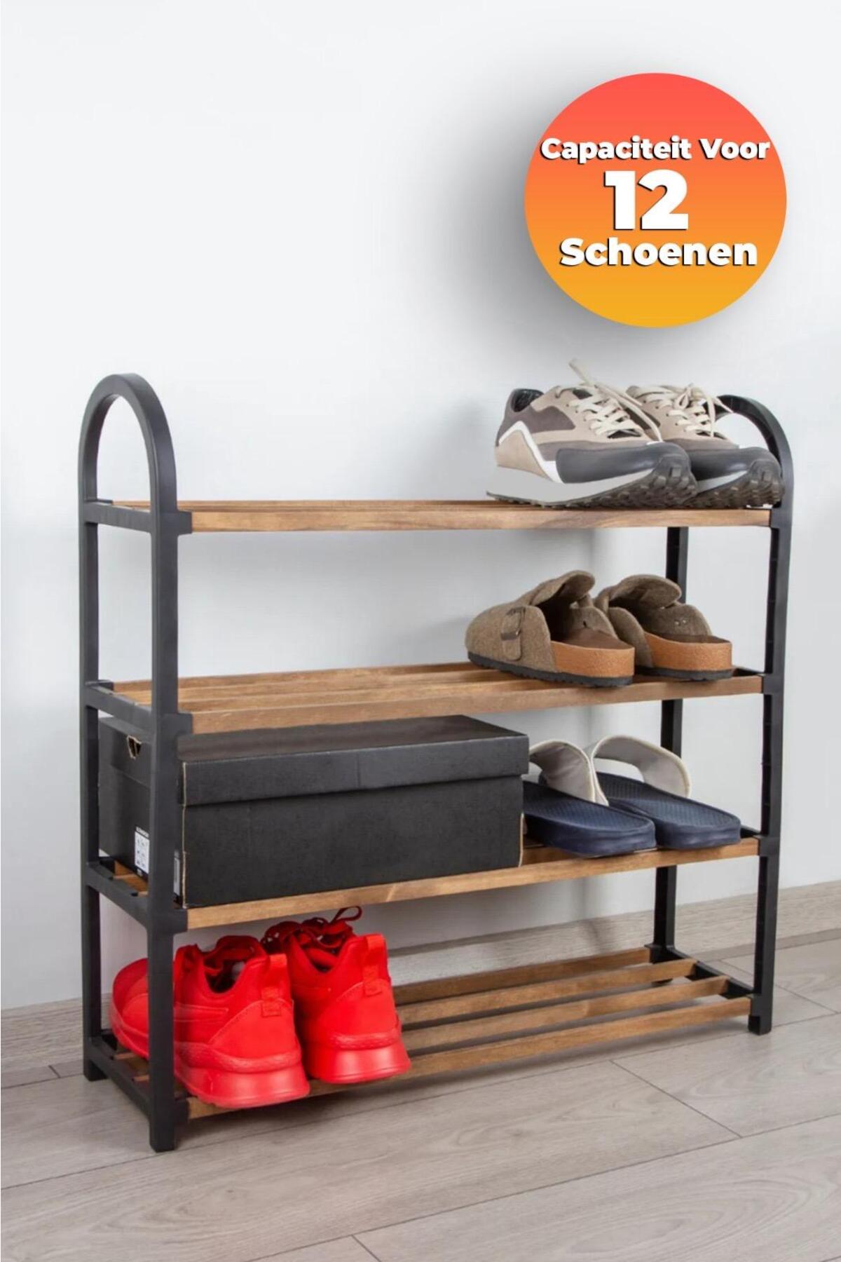Mi̇x 4 - Tier Shoe Rack