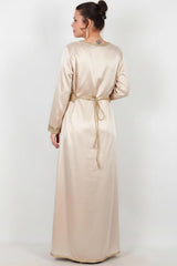 Robe Brodée Grande Taille — Crème
