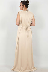 Robe Brodée Grande Taille — Crème