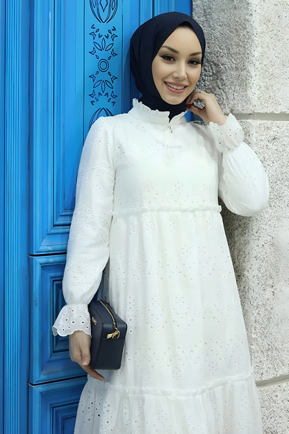 Langes Kleider Abaya Hijab Kleid Damen  - NELB0007D4655EKR