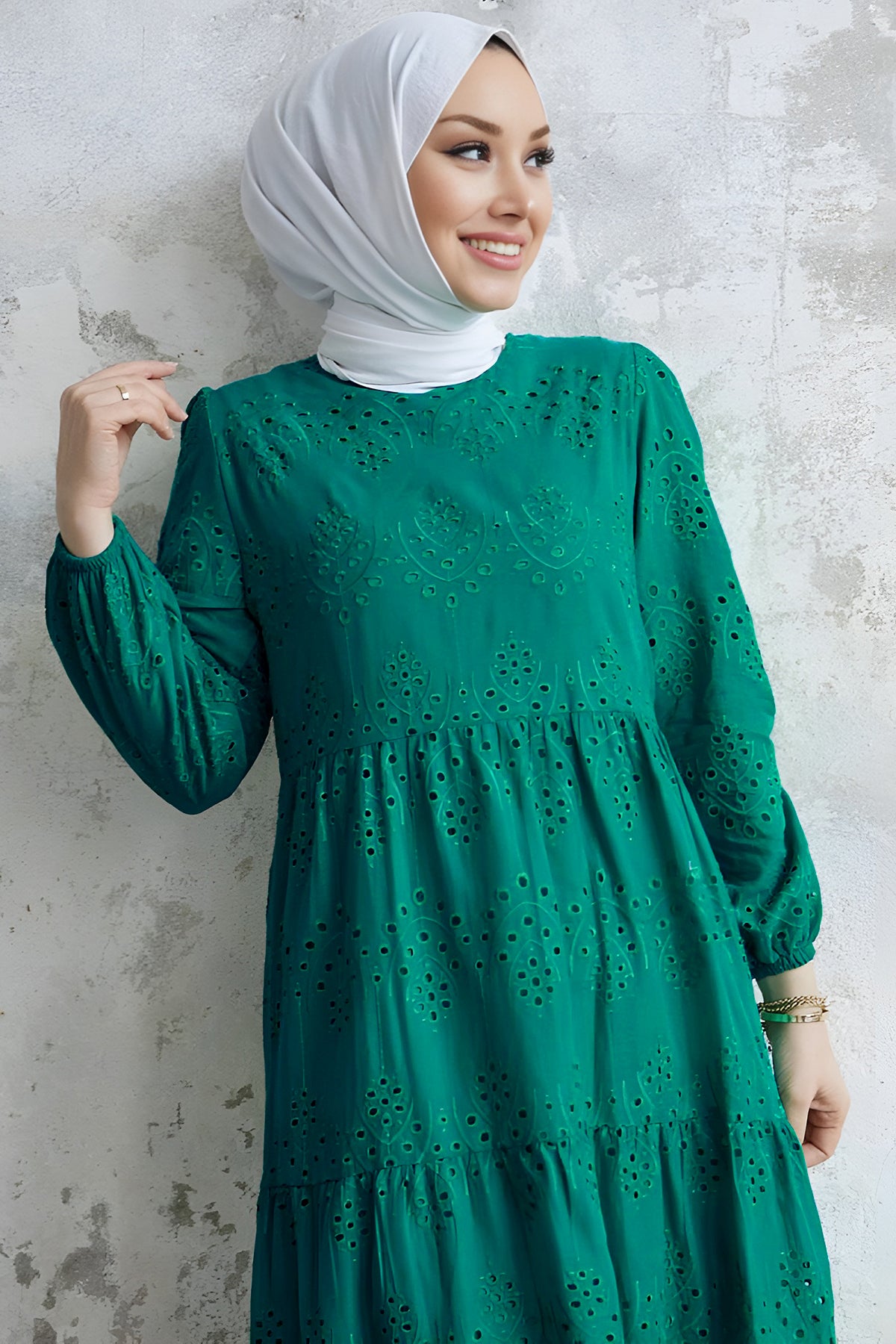 Langes Kleider Abaya Hijab Kleid Damen    - NELB0007D4644ZMT