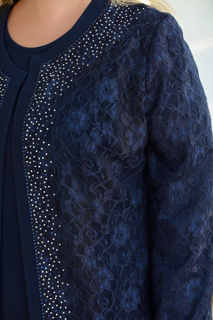 Lange maxi-jurk zomerjurk voor grote maten - NTKM0408D0465LCV