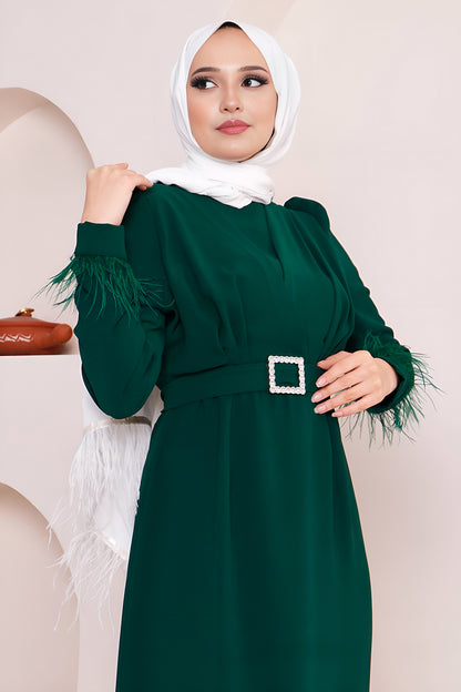 Langes Kleider Abaya Hijab Kleid Damen- NELB0007D4671ZMT