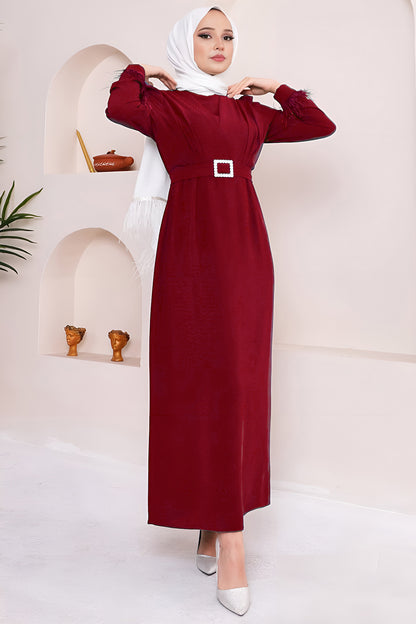 Langes Kleider Abaya Hijab Kleid Damen - NELB0007D4671BRD