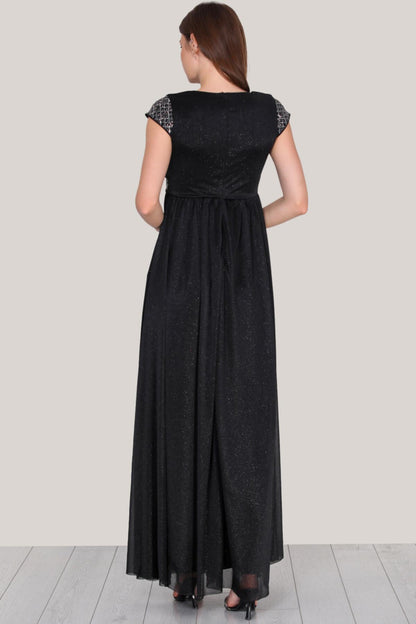 Langes Abendkleid, Schwarz