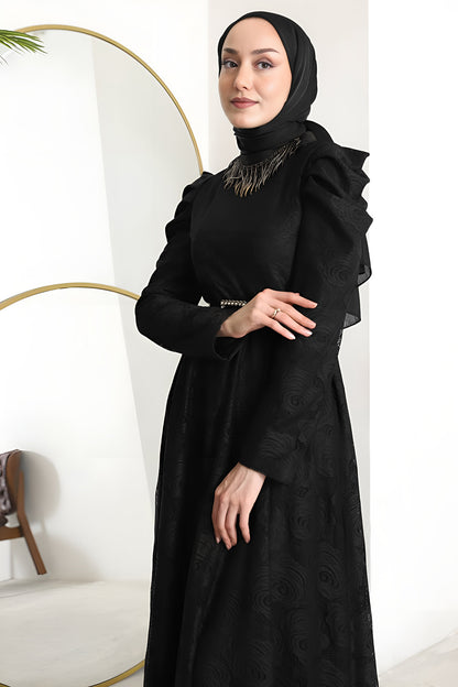 Long Dresses Abaya Hijab Dress Women - NELB0007D4645SYH