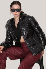 Manteau Brillant — Noir