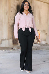 Legging Flare Grande Taille — Noir