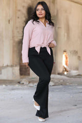 Legging Flare Grande Taille — Noir