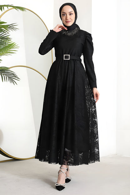 Long Dresses Abaya Hijab Dress Women - NELB0007D4645SYH