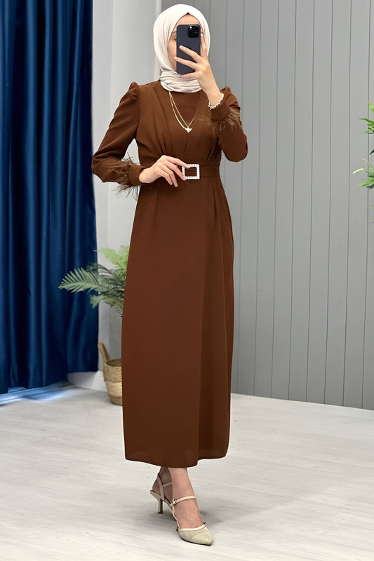 Langes Kleider Abaya Hijab Kleid Damen  - NELB0007D4671KHV