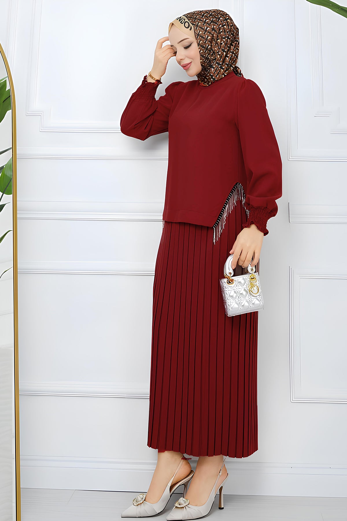 Tweedelige rok en trui hijabjurk dames - NTKM0007D4797BRD