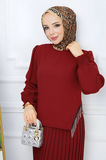 Tweedelige rok en trui hijabjurk dames - NTKM0007D4797BRD