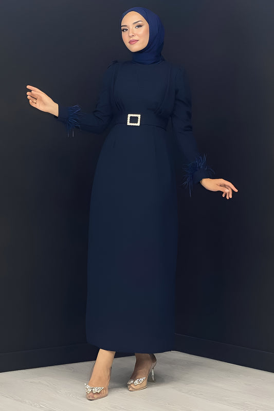 Langes Kleider Abaya Hijab Kleid Damen - NELB0007D4671LCV