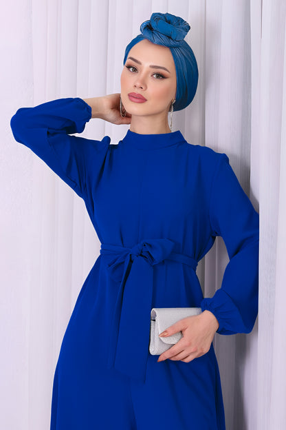 Langes Maxikleid Eleganten Hijab Kleid Damen - NTLM0007D4664SKS