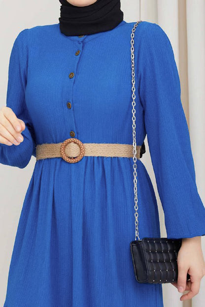 Lange jurk Abaya hijabjurk dames - NELB0007D0051İND