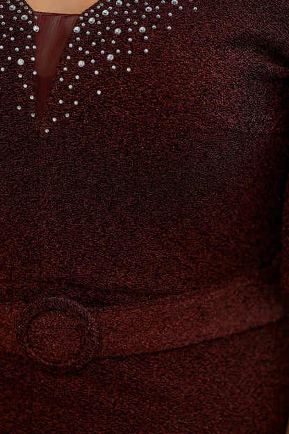 Lange maxi-jurk zomerjurk voor grote maten - NELB0553D8706BRD