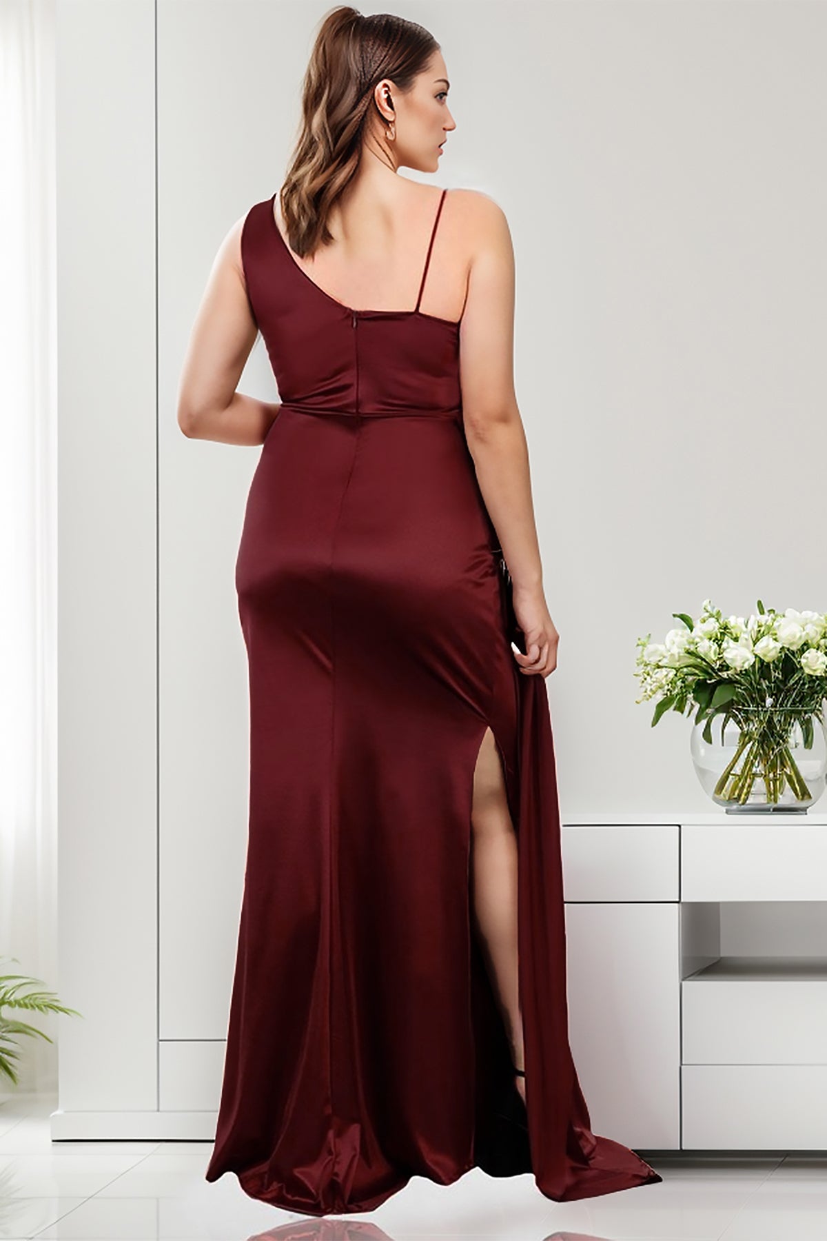 Langes Maxikleid Hochzeit für große Größen NYELB0553D9616BRD