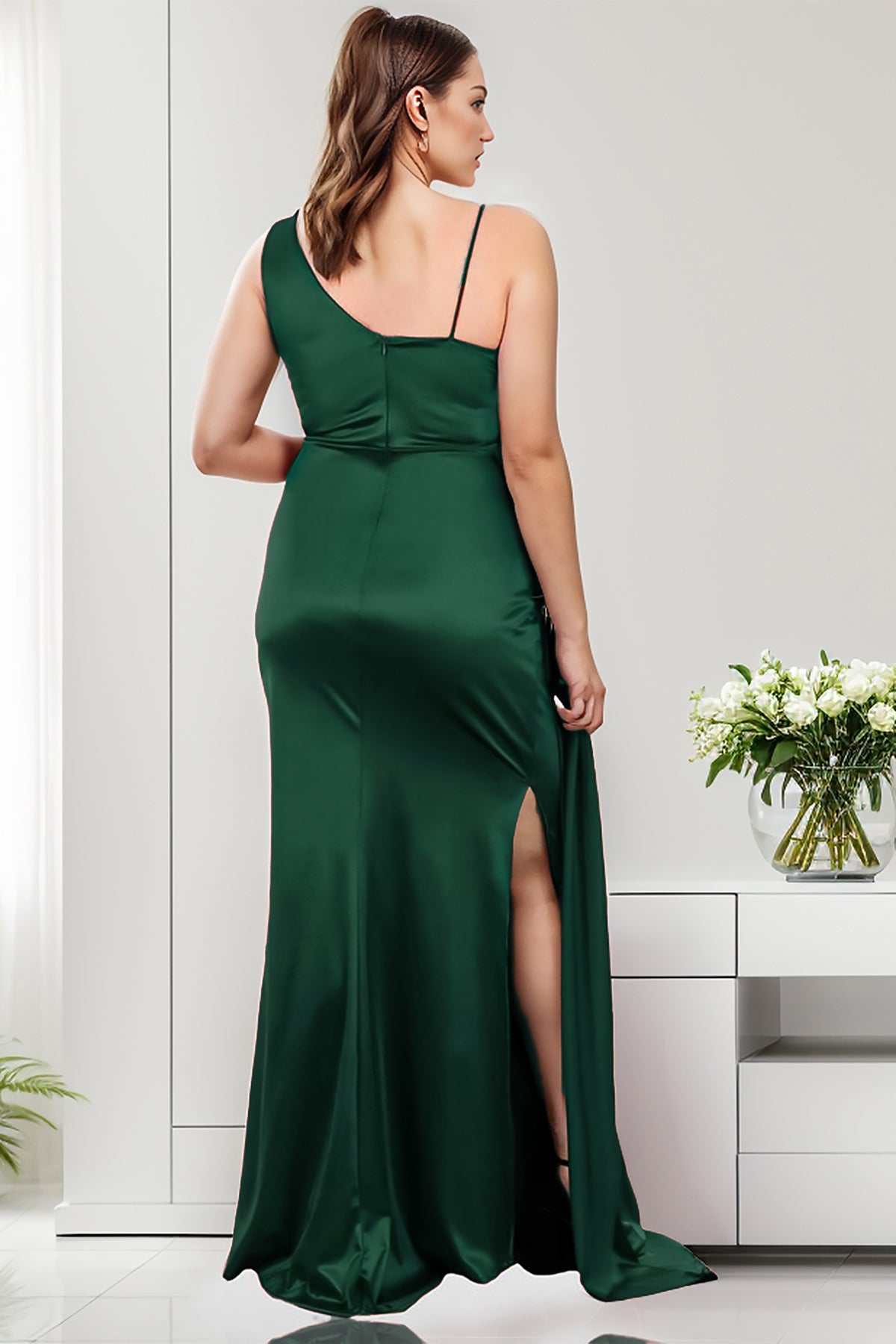 Lange maxi-jurk voor bruiloft voor grote maten - NYELB0553D9616ZMT