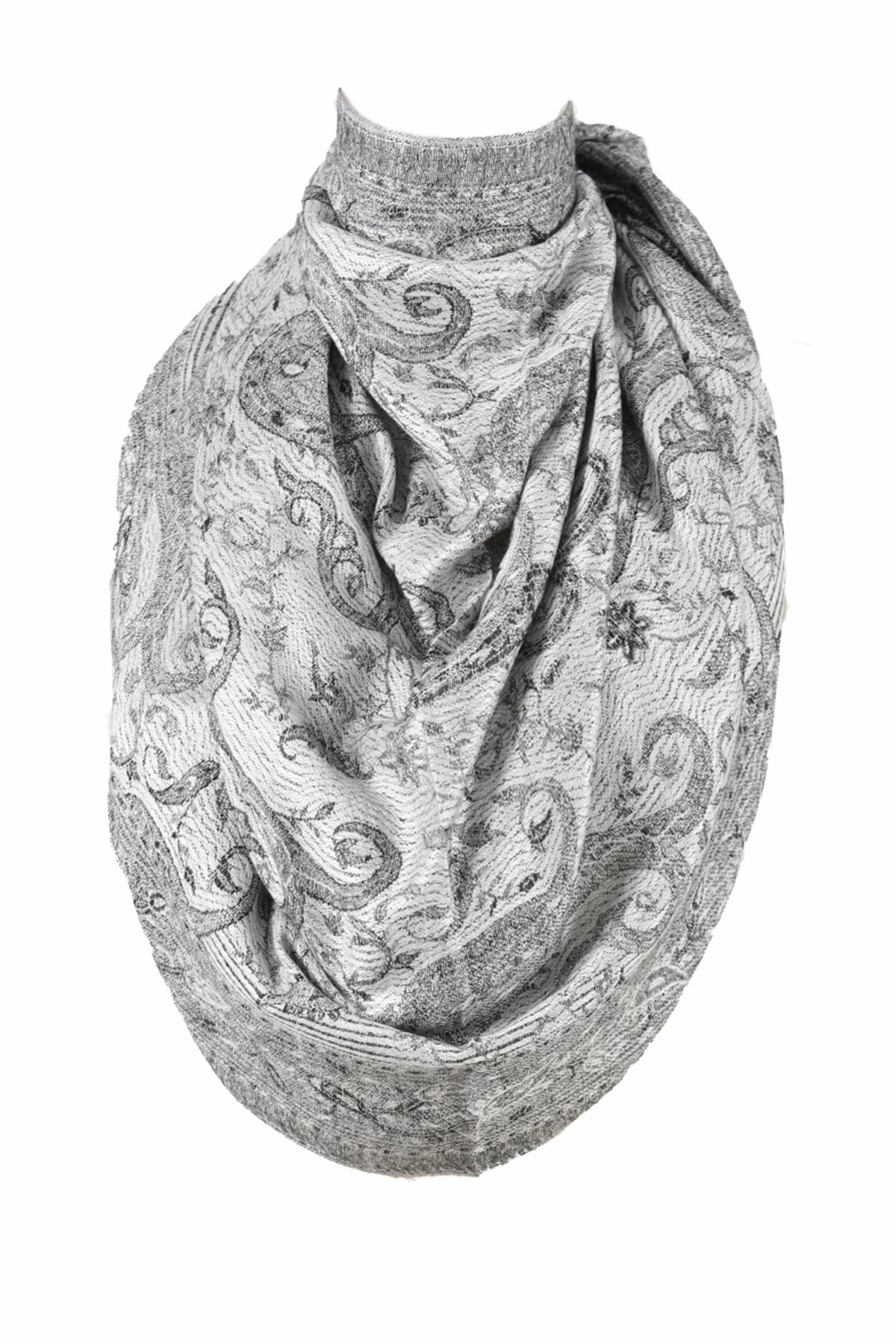 SJAALS DAMEN - ZİJDE BLEND -LANGE SJAAL - GRİJS - NŞAL0501D1000GRİ