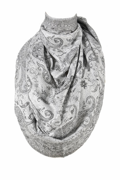 SJAALS DAMEN - ZİJDE BLEND -LANGE SJAAL - GRİJS - NŞAL0501D1000GRİ