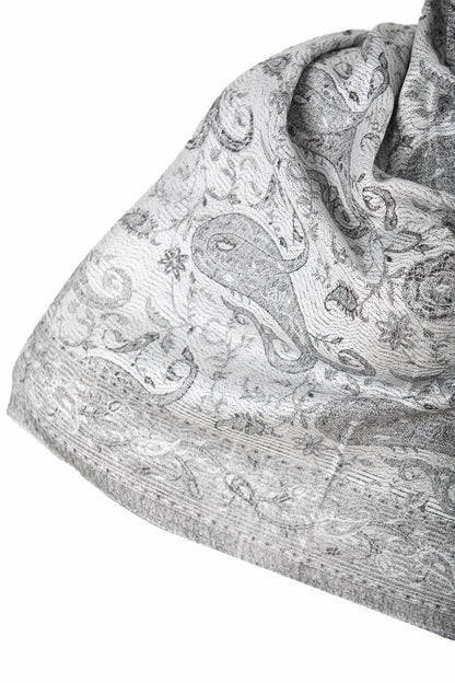 SJAALS DAMEN - ZİJDE BLEND -LANGE SJAAL - GRİJS - NŞAL0501D1000GRİ