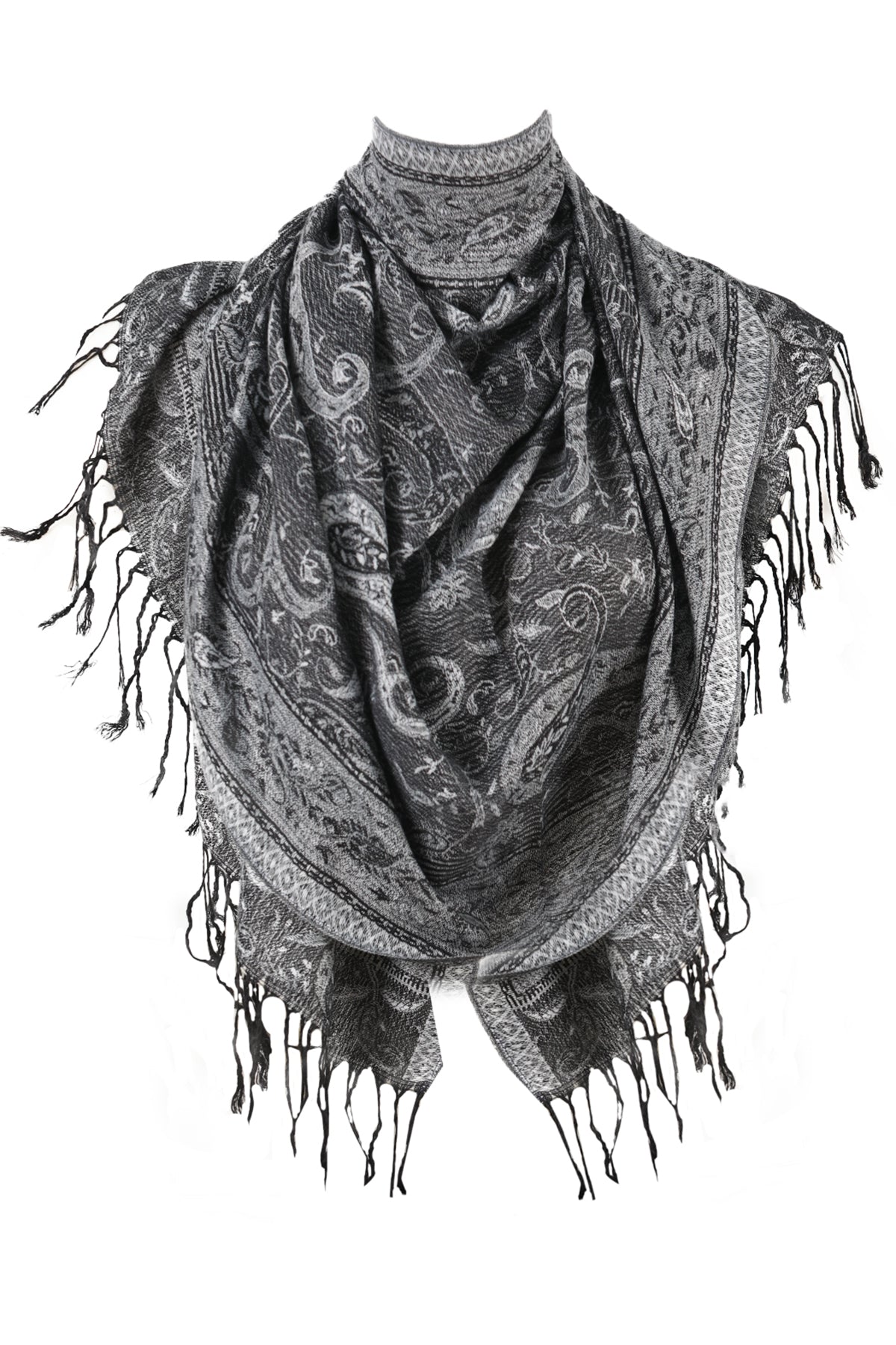 SCARVES WOMEN - ZİJDE BLEND - LONG SCARF - ANTHRACITE - NŞAL0501D1000ANT