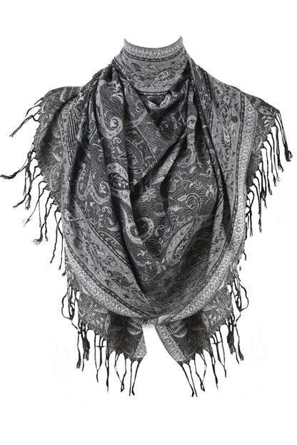 SCARVES WOMEN - ZİJDE BLEND - LONG SCARF - ANTHRACITE - NŞAL0501D1000ANT