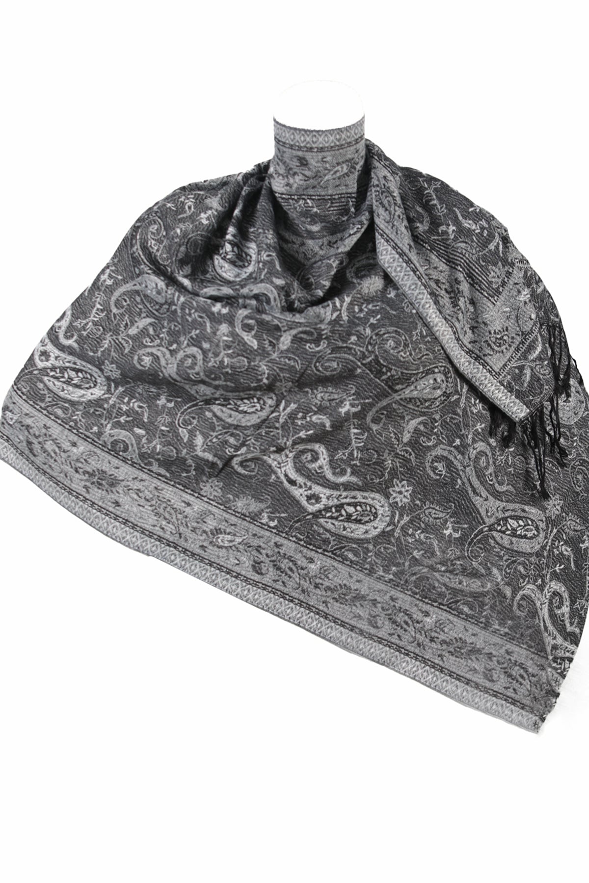 SCARVES WOMEN - ZİJDE BLEND - LONG SCARF - ANTHRACITE - NŞAL0501D1000ANT