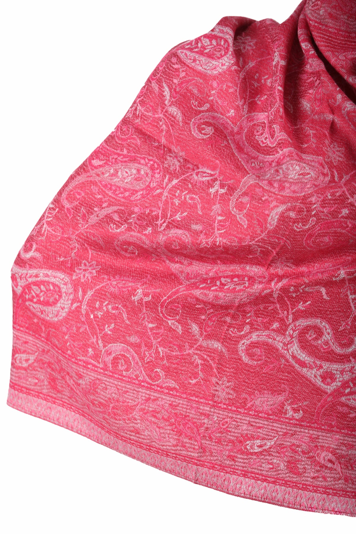 SJAALS DAMEN - ZİJDE BLEND -LANGE SJAAL - ROOD - NŞAL0501D1000KRZ