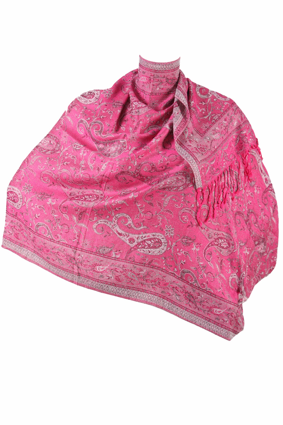 SJAALS DAMES - ZİJDE BLEND -LONG SJAAL - ROZE - NŞAL0501D1000PMB