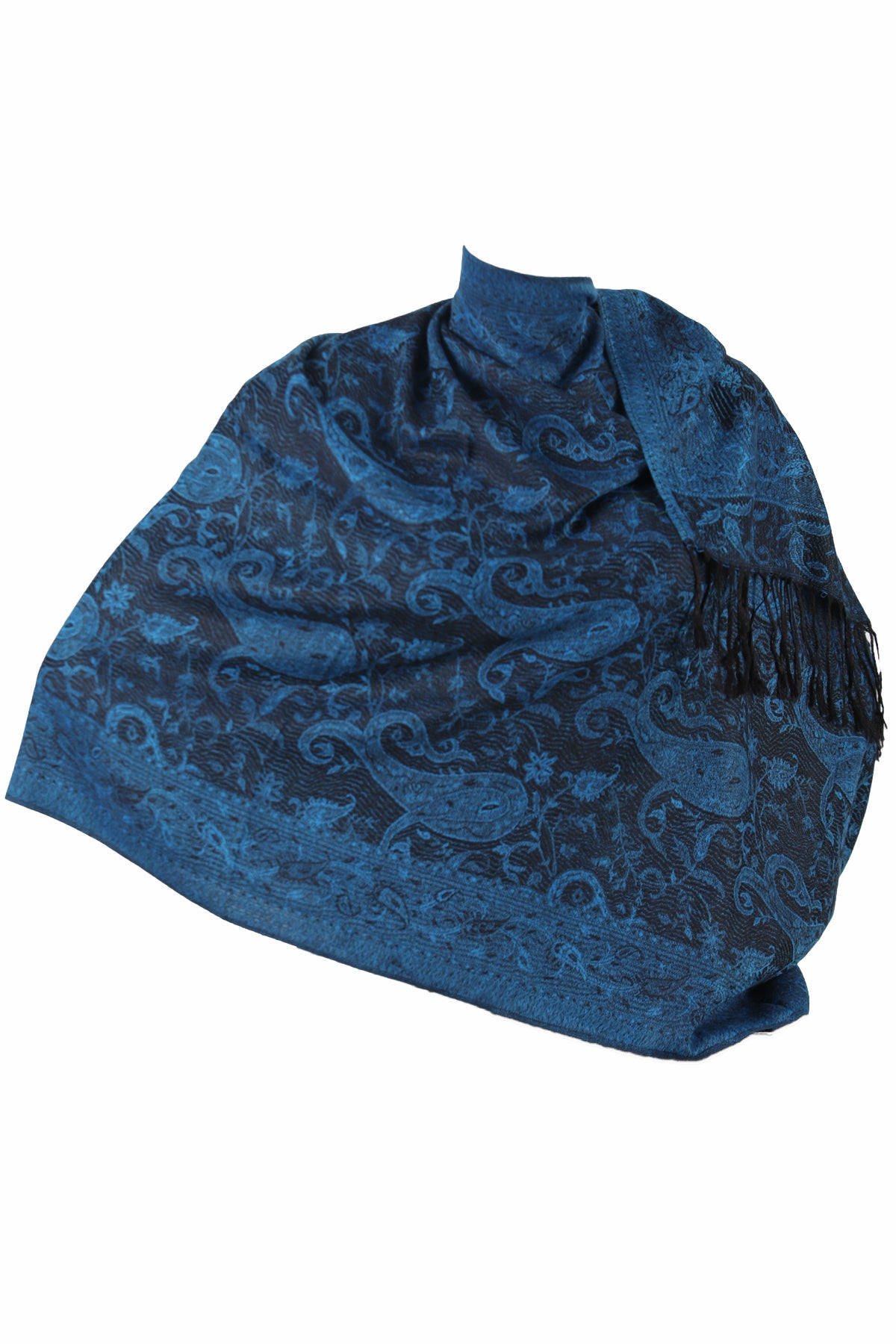 SCARVES WOMEN - ZİJDE BLEND -LONG SCARF - NAVY BLUE- NŞAL0501D1000LCV