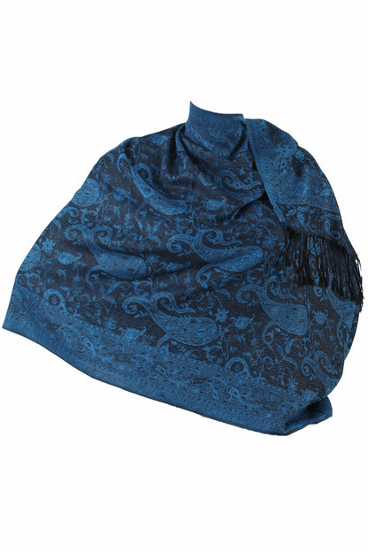 SCARVES WOMEN - ZİJDE BLEND -LONG SCARF - NAVY BLUE- NŞAL0501D1000LCV